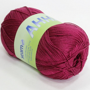 Анна 16, пряжа для ручного вязания 100г/530м (321 вишневый)