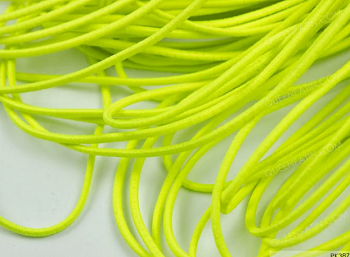 Резинка шляпная круглая  Ас 3мм  ж.зеленая неон ( упак. 25 м.)
