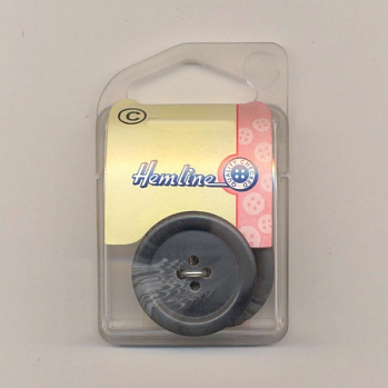Пуговица Hemline "Basic"  d = 20 мм серый (5 шт/уп)