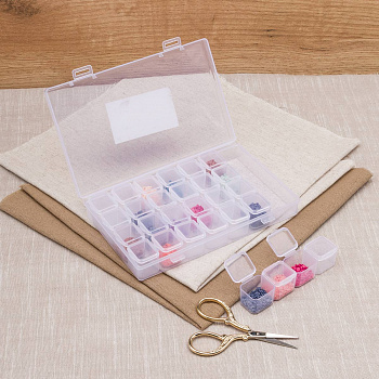 Контейнер пластиковый 28 баночек, 17,5*10,5*2,6 см. "Hobby&Pro" 29591