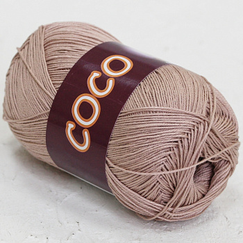 Коко (VITA Cotton), пряжа для ручного вязания (090, розово-бежевый)