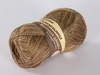 Хозяюшка-рукодельница (темный лен, носочная добавка)