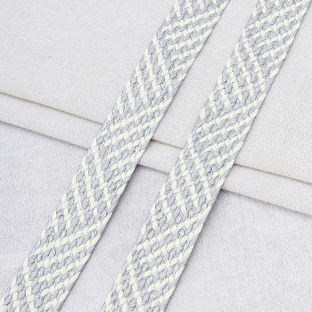 3Al295 Стропа ременная с принтом (100% полипропиленовое волокно) 35мм*45,72м (ZN808 белый/серый)