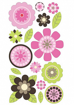 Стикеры Розовые лютики