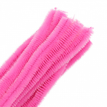 Синель-проволока "Астра", 12 мм*30 см, 15 шт/упак, цв. А-026 св.розовый