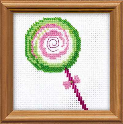 Набор для вышивания «Сотвори Сама» 1316 Леденец 10х10 см