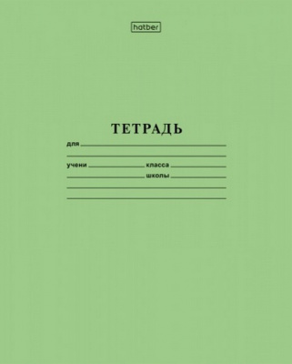 Тетрадь школьная 24л А5ф в линию на скобе  зеленая обл.