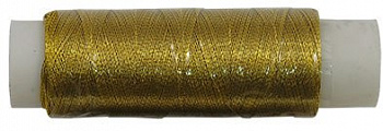 Нитки "Gamma" металлизир. MY-02 100% полиэстер 12 х 100 м, цв. под золото