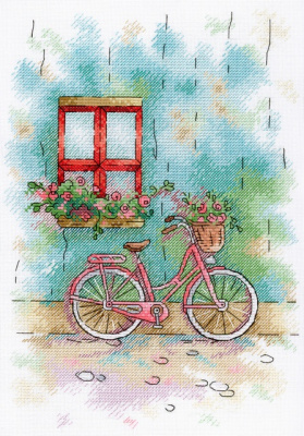 Набор для вышивания "Акварель" А-008  Французский дворик, 27 х 20 см