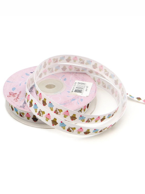 Лента декоративная принтованная "Рукоделие" LD-004 25м, цвет 01