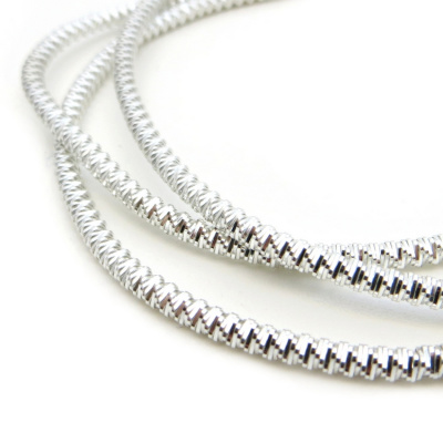 Канитель мягкая, фигурная KAN/MS2-20  глянец, серебро