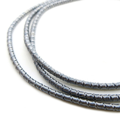 Канитель мягкая, фигурная KAN/LB2-04  матовый, серый