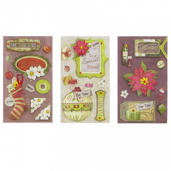 Набор для творчества "Рукоделие" NT-68 (3D наклейки "Рождество")