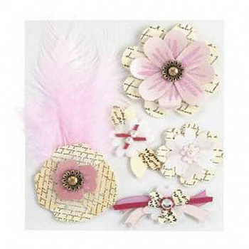 Стикеры: Цветы-коллаж,  EKS-50-21079