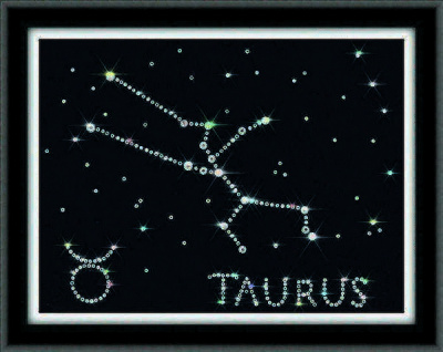 Набор для аппликации стразами «Золотое Руно» ХК-005 Созвездие Телец,15*20 см