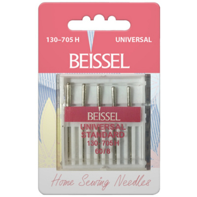 Иглы д/бытовых швейных машин Универсальные (Universal), 5 шт, № 60, 130-705 H/блистер, BEISSEL