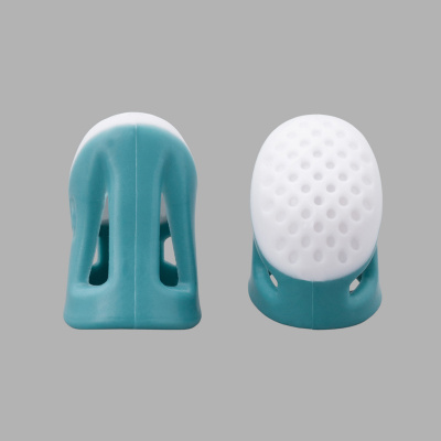 4AL-100 Наперсток силиконовый с пластиковой вставкой, размер S, упак/2шт