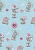 Ткань для пэчворка PEPPY «Me to You» 50 х 55 см MTY-29 голубой