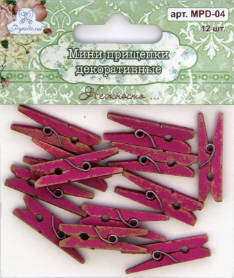 Мини-прищепки декоративные Рукоделие™ "Нежность" (12шт.)