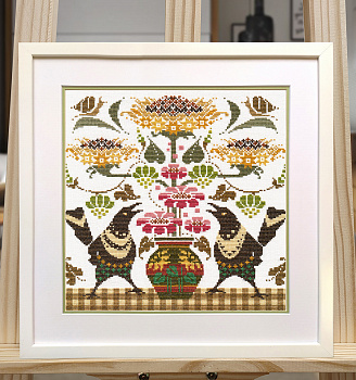 Набор для вышивания «Овен» 1691 "Сороки" 27 х 27 см 