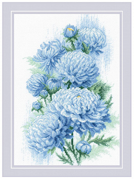 Набор для вышивания «Риолис» 2140 Хрупкость хризантем 21*30 см