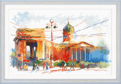 Набор для вышивания «Овен» 1004 "Казанский собор" 28*18 см.