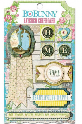 Набор клеевых 3D чипбордов BoBunny 14109687 «Prairie Chic» 8шт.