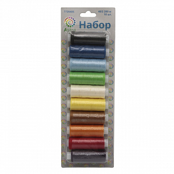 Набор ниток 40/2 200 м., Ассорти, 10 шт. Astra набор 3