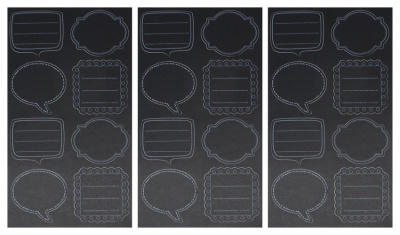 Стикеры «Рукоделие» LUCKY&LOVE 9321 с эффектом меловой доски