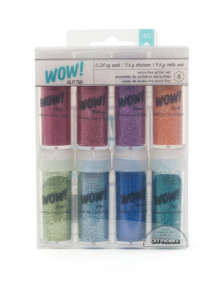 Набор глиттера экстра-мелкого American Crafts "WOW!" На каждый день 2 (8шт.x9.6г)