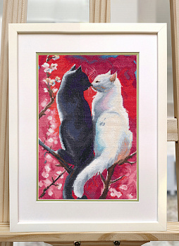 Набор для вышивания «Овен» 1707 Пушистая романтика 20 х 30 см 