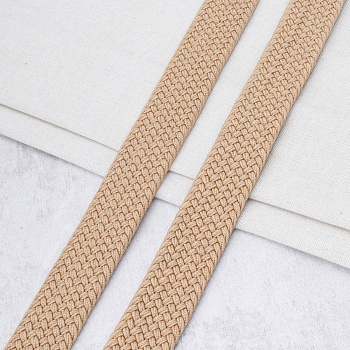 3Al296 Стропа ременная плетеная эластичная (30% латекс, 70% полиэстер) 34мм*22,86м (08 бежевый)