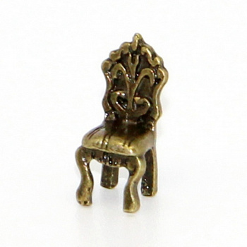 Металлические шармы "Рукоделие" MPR028 Винтажный стул, 20х7мм