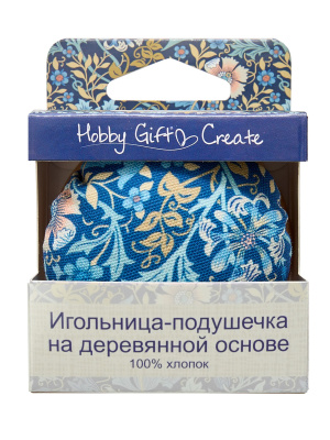 Игольница-подушечка на деревянной основе.Арт HGCPINC.01