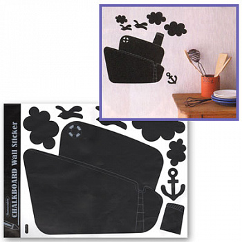 Наклейки Mr.Painter Наклейки настеннные для рисованием мелом 28,5х34,2 Пароходик