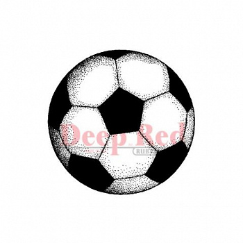 Резиновый штамп «Soccer Ball», 5x5см