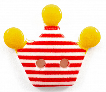 Пуговицы в тубе "Колибри"A 57 Red 54L (36мм) 18шт.