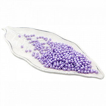 Бусины пластиковые "РУКОДЕЛИЕ", диаметр 5мм, цвет №22 сиреневый, 25гр/пакет, PP1003C22