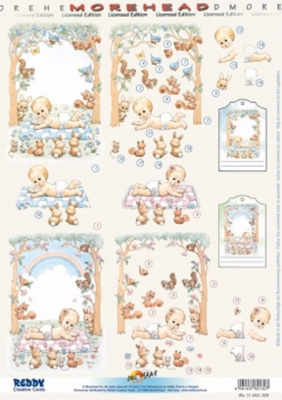 Аппликация"Морхедс"бумажная  вырубная  для объемных рисунков, 210х297 мм