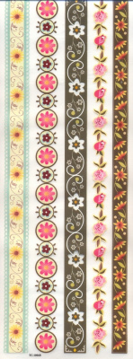 Самоклеющиеся аппликации (натирки) Mr.Painter RO-08 Флора