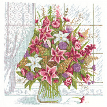Набор для вышивания «Panna» Ц-0971 Лилии у окна 