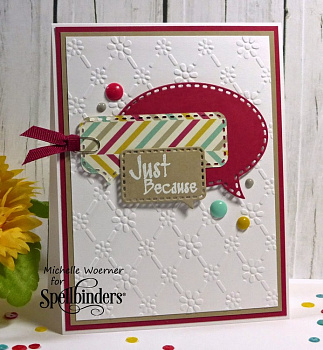 Набор ножей Spellbinders® Shapeabilities® Die D-Lites™ "Выноска разговора 1"