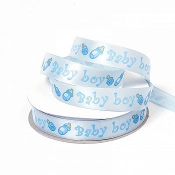 Лента атласная с рисунком арт.TBY.R-56 шир. 15мм цв.01 голуб.  уп.22,86 м