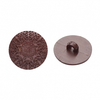 Пуговица в тубе  57092  на ножке 22мм 18-1130 коричневый уп/24шт