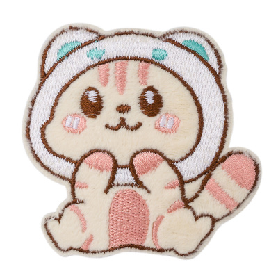 Термоаппликация Hobby&Pro ' Котёнок в голубой шапке' 7,1*7,2см QYE-166