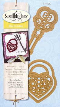 Набор ножей Spellbinders® Shapeabilities® Die D-Lites™ "Ключ к сердцу"