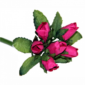 Декоративный букетик "Рукоделие" DKB052B Розы (розово-красный)