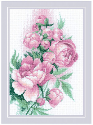 Набор для вышивания «Риолис» 2138 Пышность пионов 21*30 см