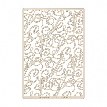 Чипборд картонный "Mr.Painter" CHI-10/80 Ажур 11.5 см х 16.5 см 1 шт