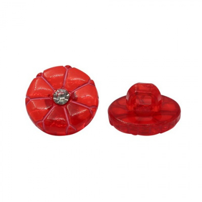 Пуговицы в тубе, 25шт/упак  BG079  на ножке со стрзом 20L